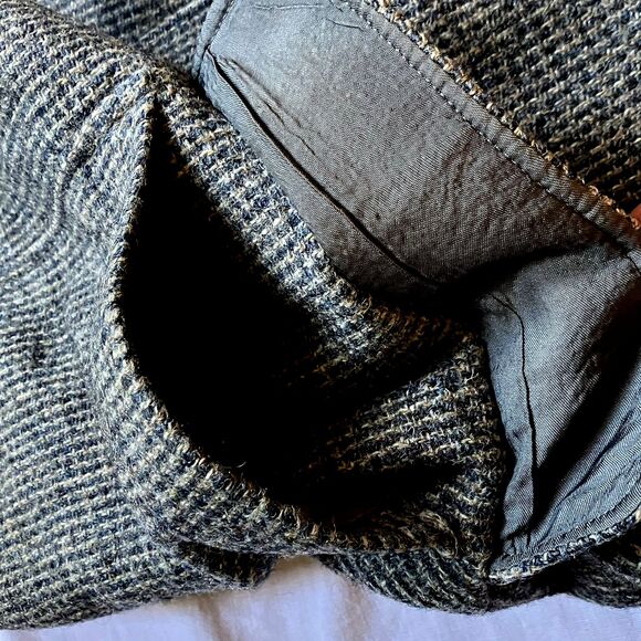 Harris Tweed Vintage Sport Coat Andhurst Gray Check Fleck Scottish Wool 38 40 - Picture 12 of 15